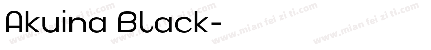 Akuina Black字体转换